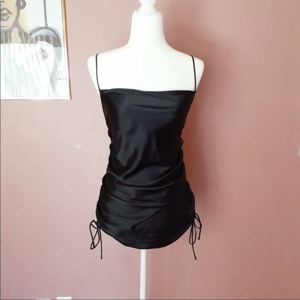 Zara Satin Draped Dress